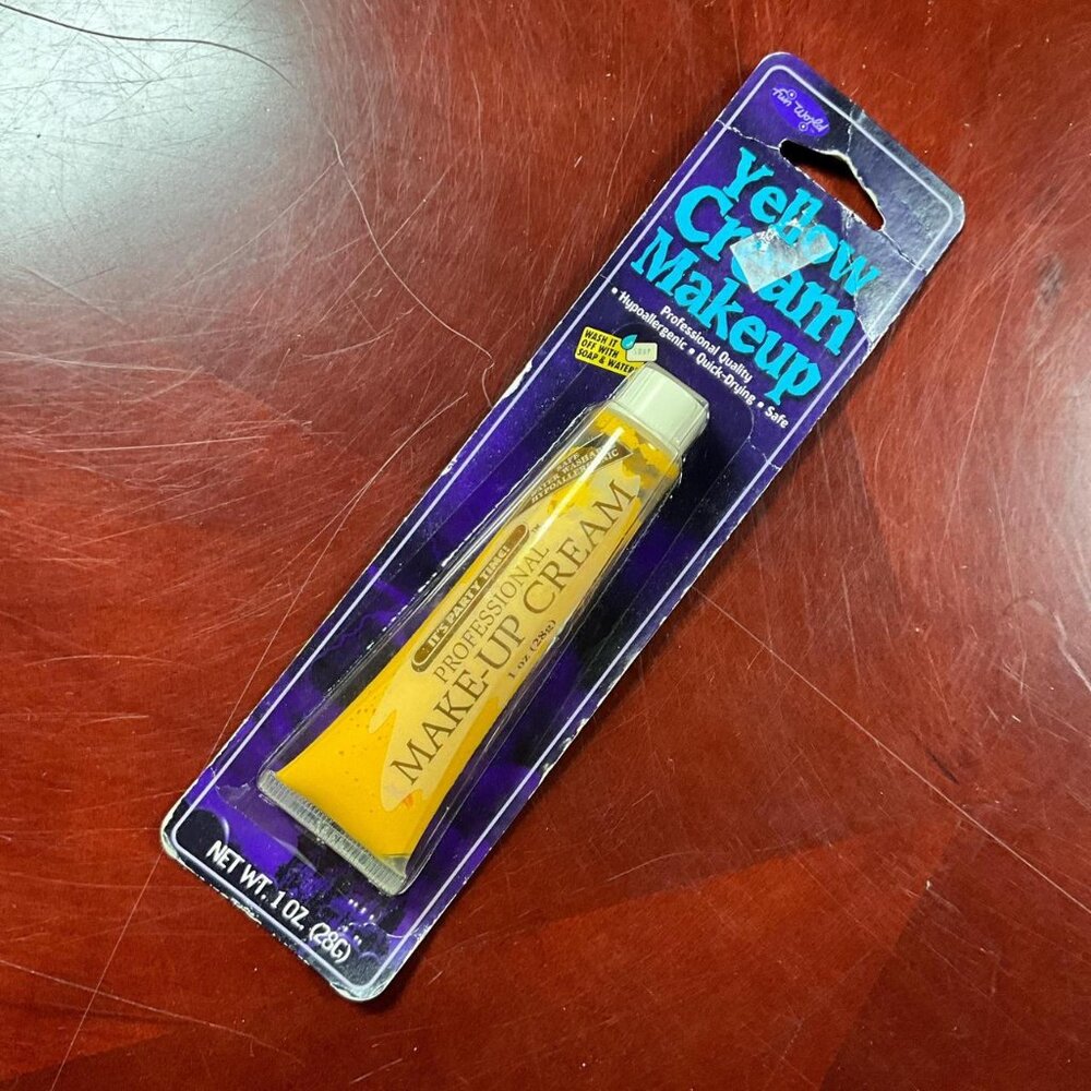 Fun World Yellow Cream Makeup Tube 1oz Face Paint Halloween FX Costume Cosplay S